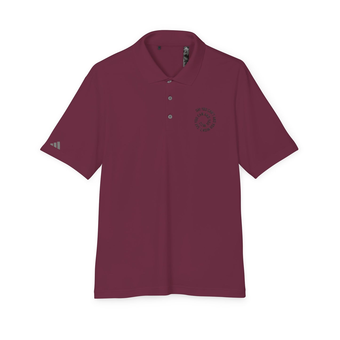 adidas Unisex Performance Polo -"Say You Can and You Will"