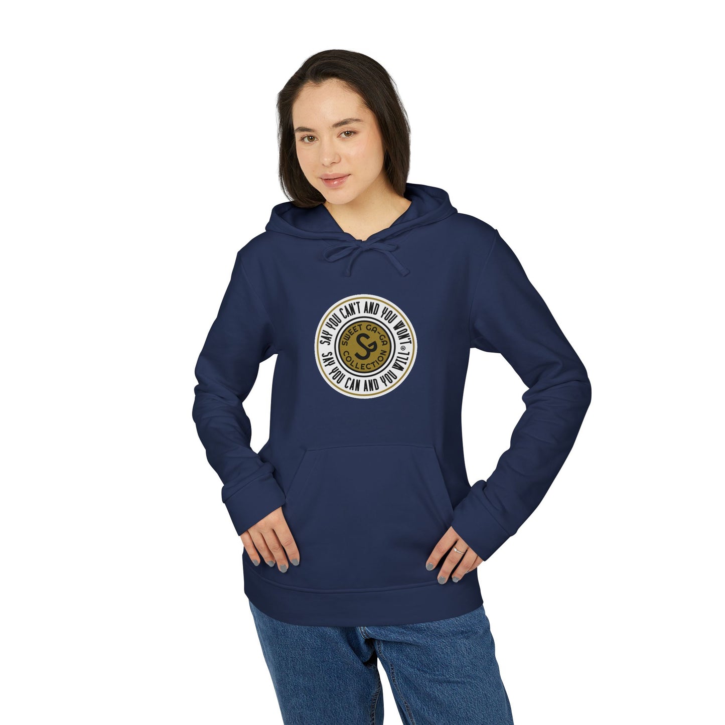 Cozy Unisex Fleece Hoodie - "Say You Can and You Will"
