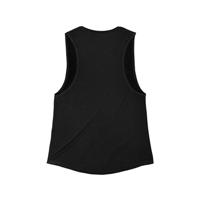 Women's Scoop Muscle Tank — 'She Can, She Will' Motivational Fitness Top