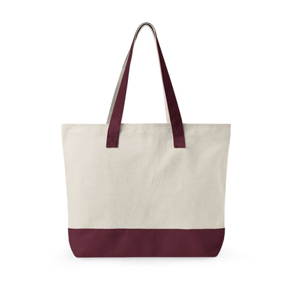 Canvas Tote Bag — "Say You Can and You Will" Motivational Zippered Tote