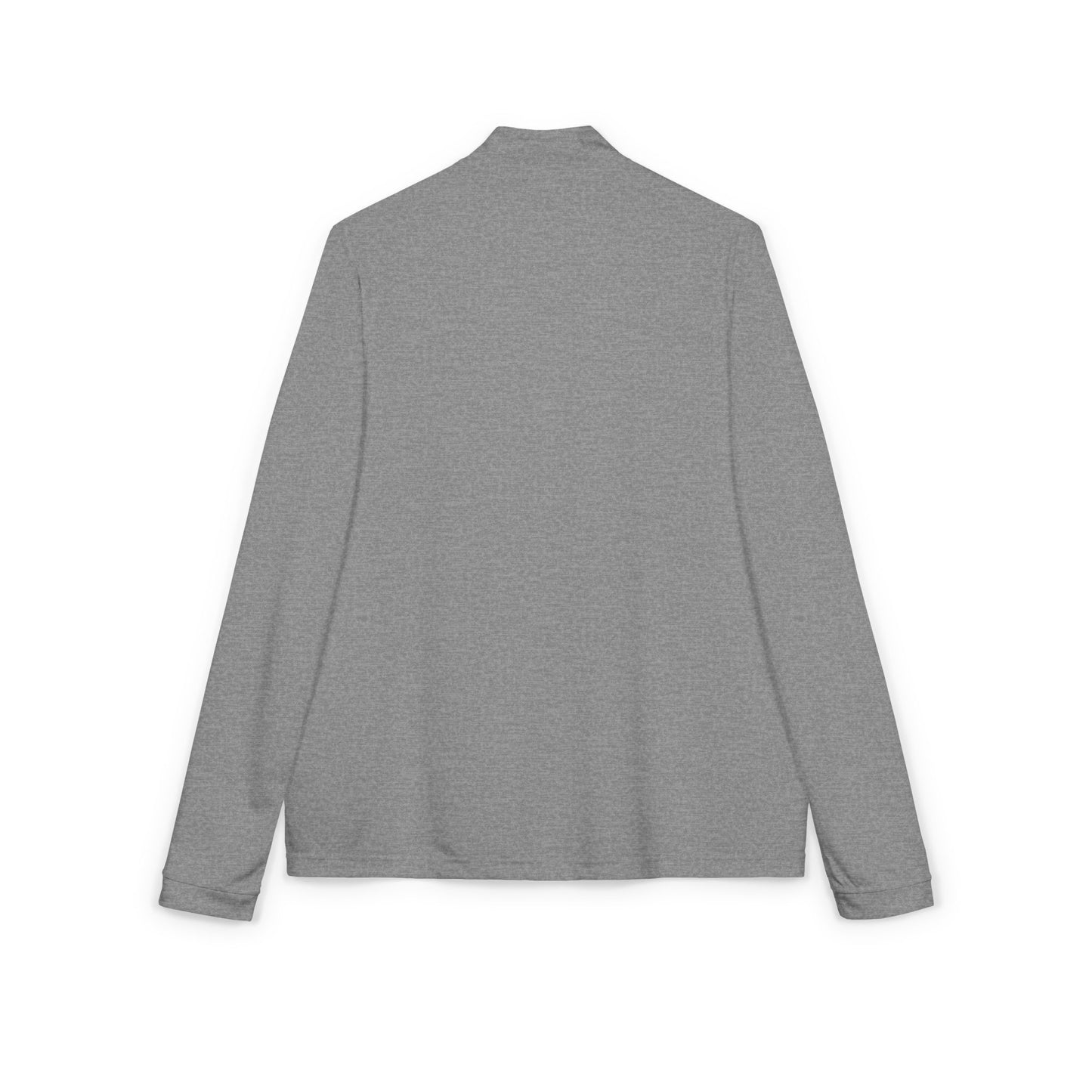 Embroidered Quarter-Zip Pullover — White Performance Adidas Pullover "Say You Can and You Will"