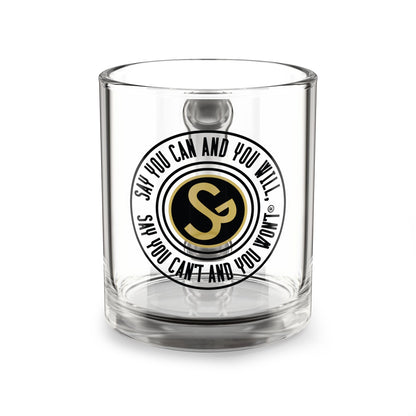 10oz. Glass Mug - "Say You Can and You Will"