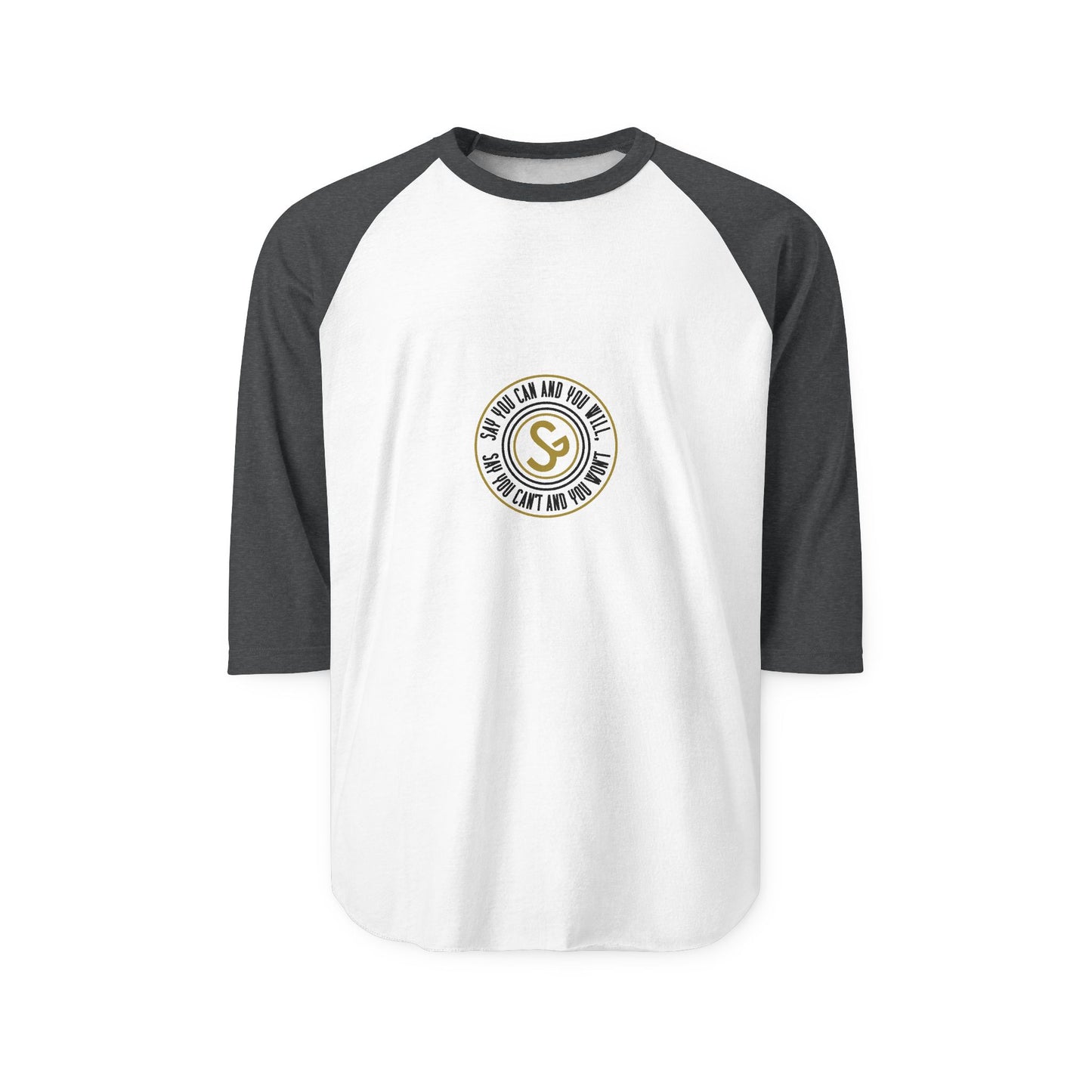 Raglan Shirt — Vintage Circular Logo Graphic