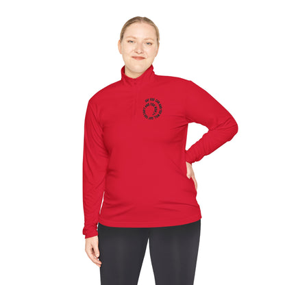 Unisex Quarter-Zip Pullover - "Say You Can and You Will"