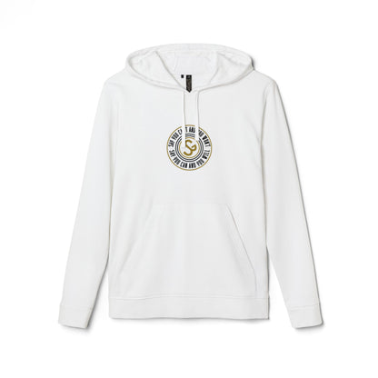 Adidas "Say You Can and You Will" Fleece Hoodie — White Casual Athletic Pullover