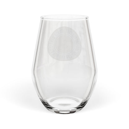 Stemless Wine Glass - 'Say You Can And You Will' Motivational Logo 11.75oz