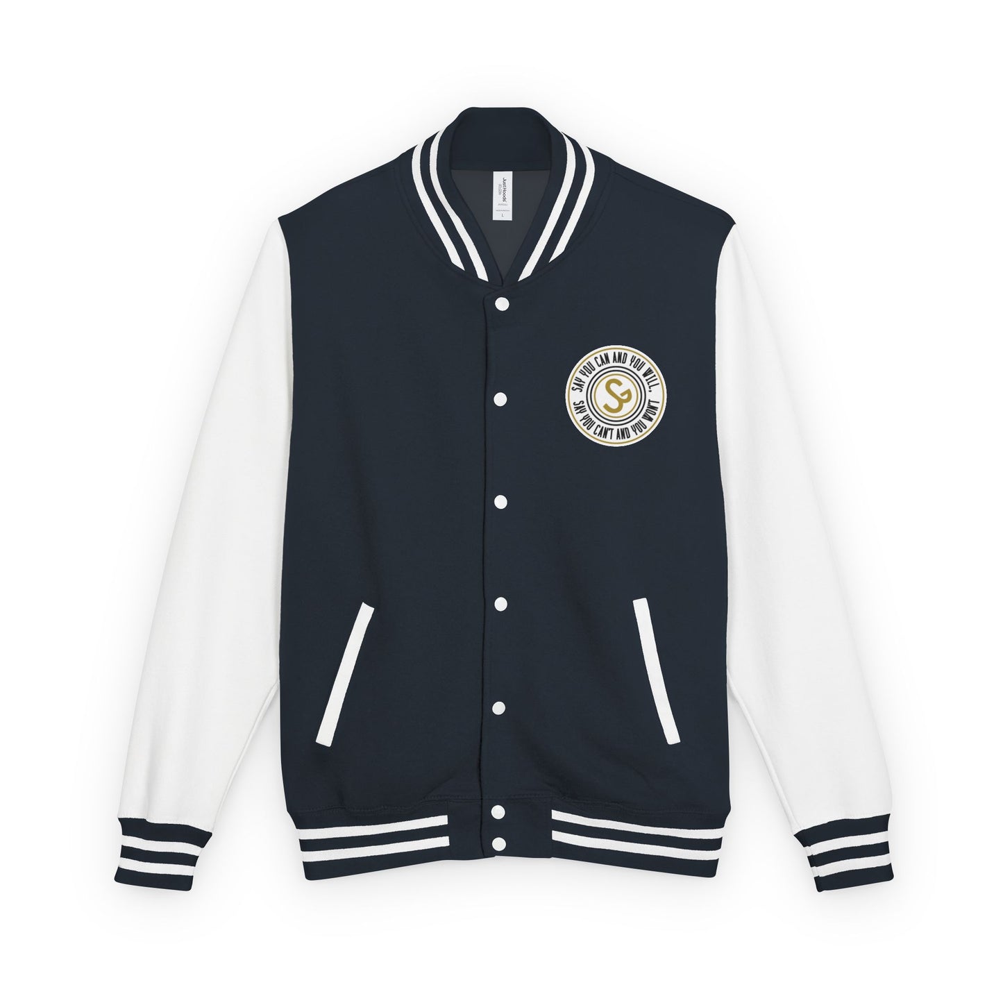 Letterman Jacket - Retro School Crest Varsity Jacket