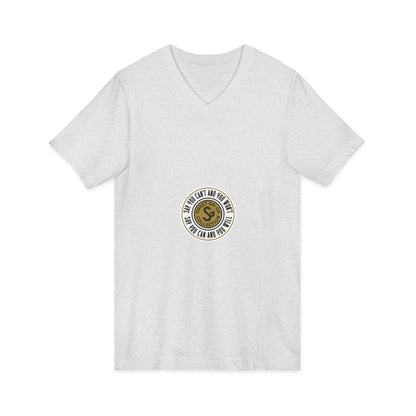Minimalist Coin Logo V-Neck Tee