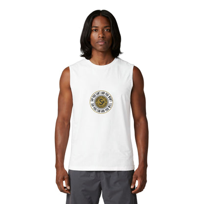 Muscle Tank — "Say You Can and You Will" Retro Surf Circle Logo