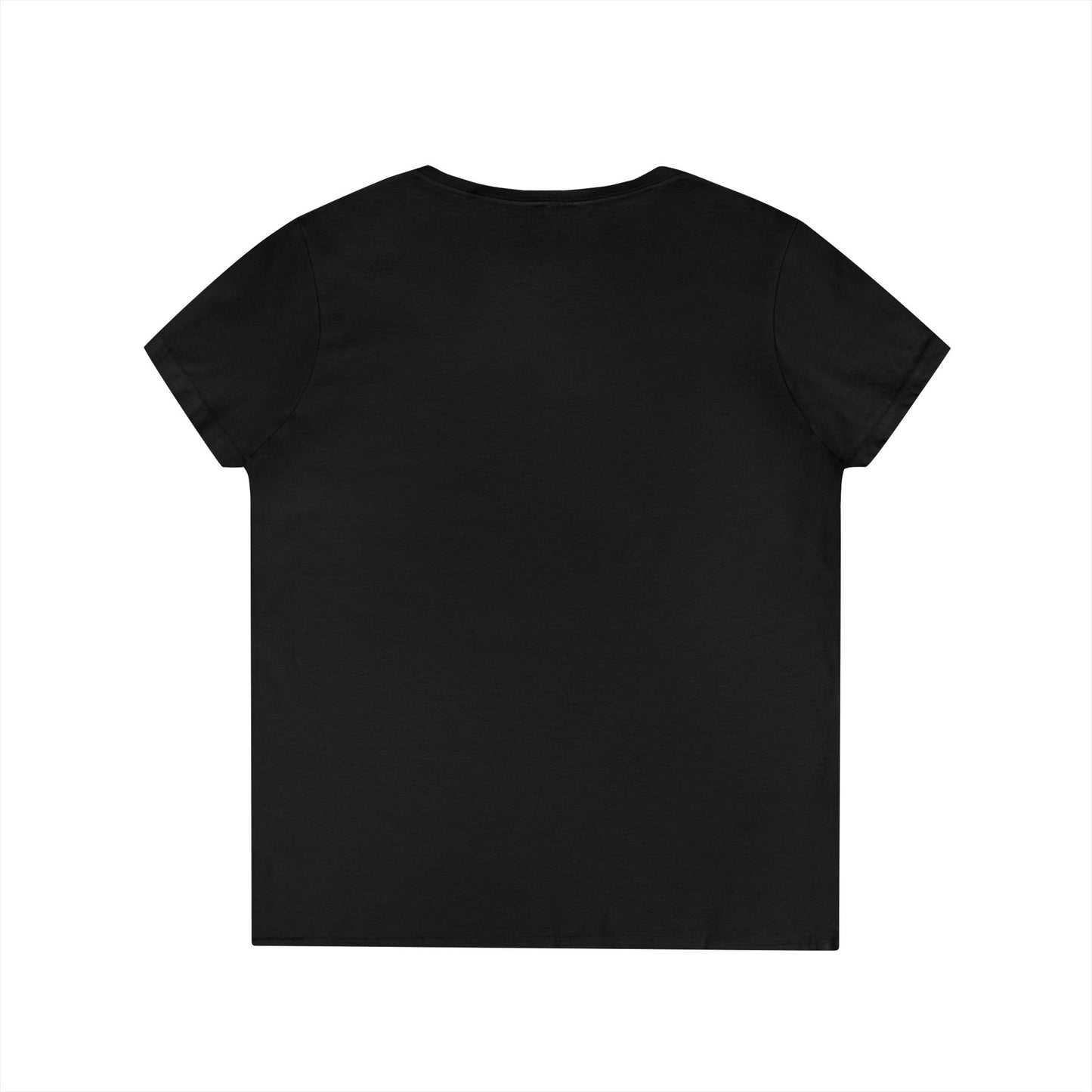 Ladies' V-Neck T-Shirt — Retro Gold Seal 'S' Emblem
