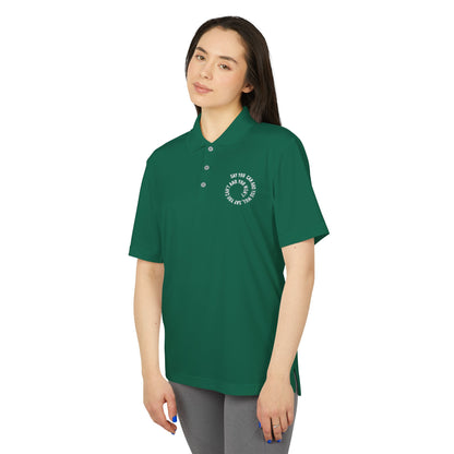 Performance Polo — ‘Not Your Average’ Circular Logo Golf Shirt
