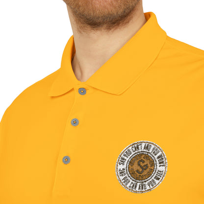 Classic Polo — Embroidered "Say You Can and You Will" Performance Golf Shirt