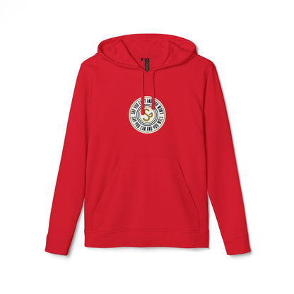 Adidas "Say You Can and You Will" Fleece Hoodie — White Casual Athletic Pullover