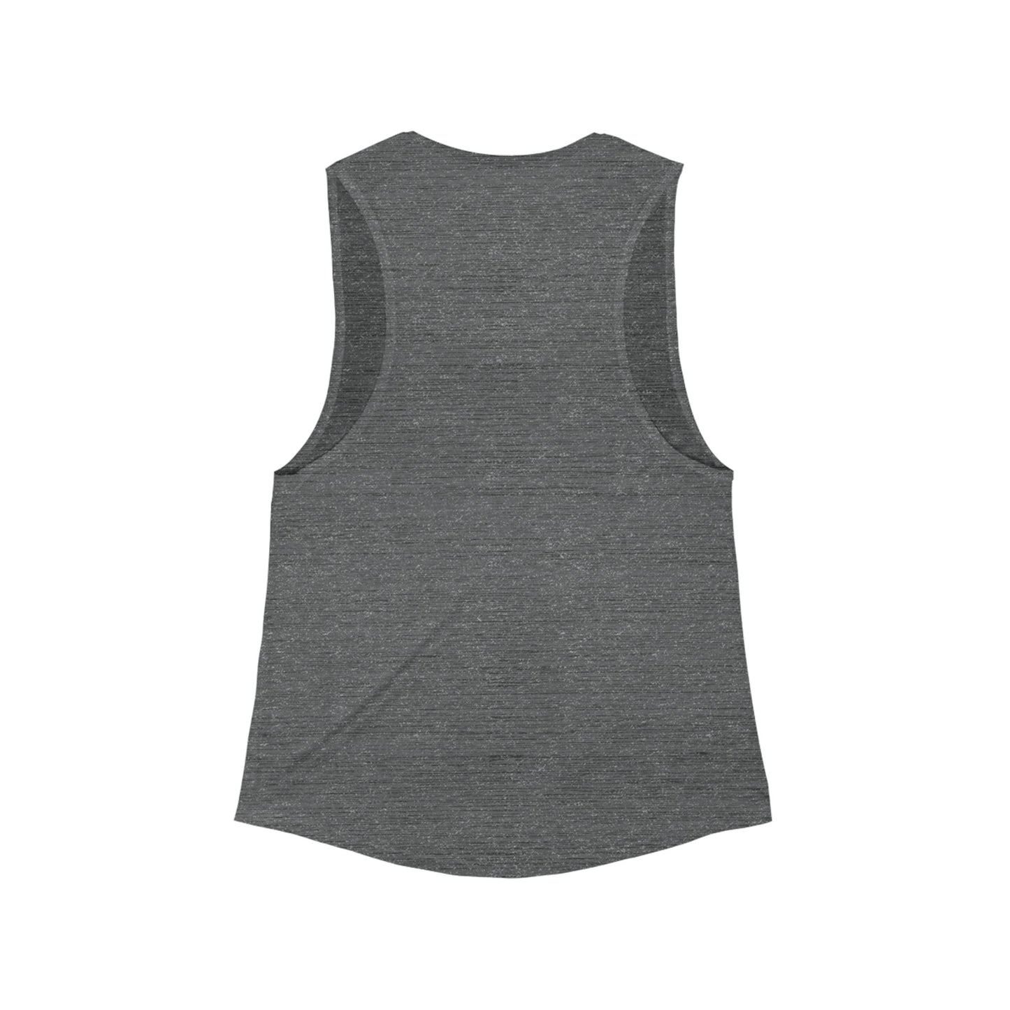 Women's Scoop Muscle Tank — 'She Can, She Will' Motivational Fitness Top
