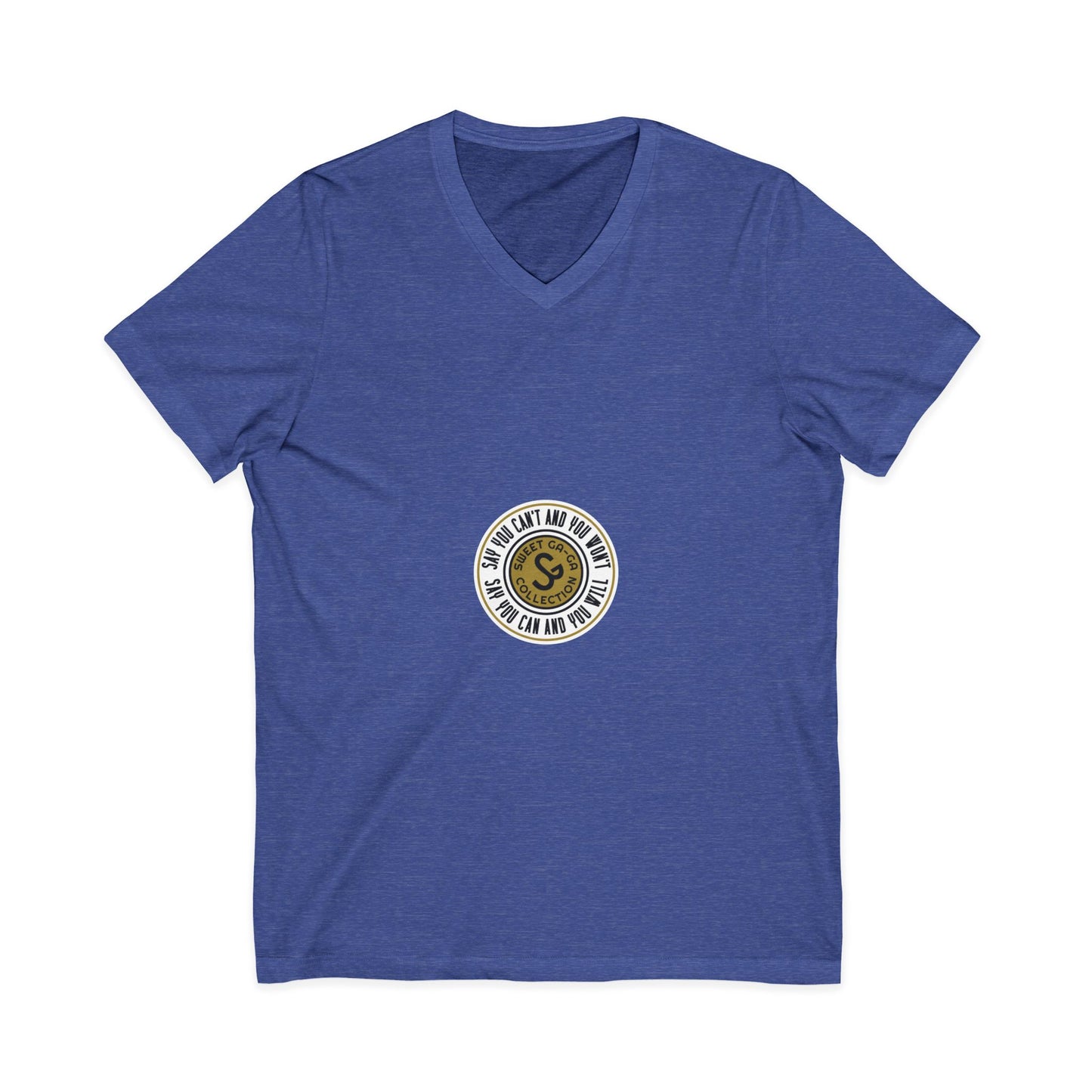 Minimalist Coin Logo V-Neck Tee