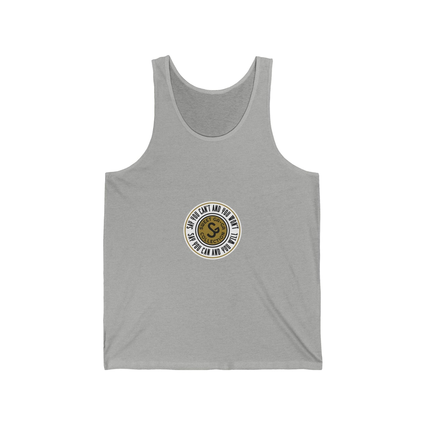 Vintage Surf-Style Tank Top — "Say You Can and You Will"