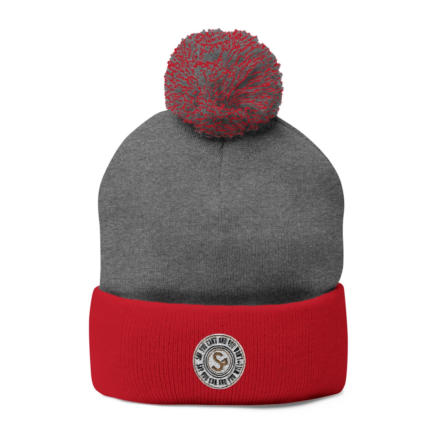 Pom-Pom Knit Cap