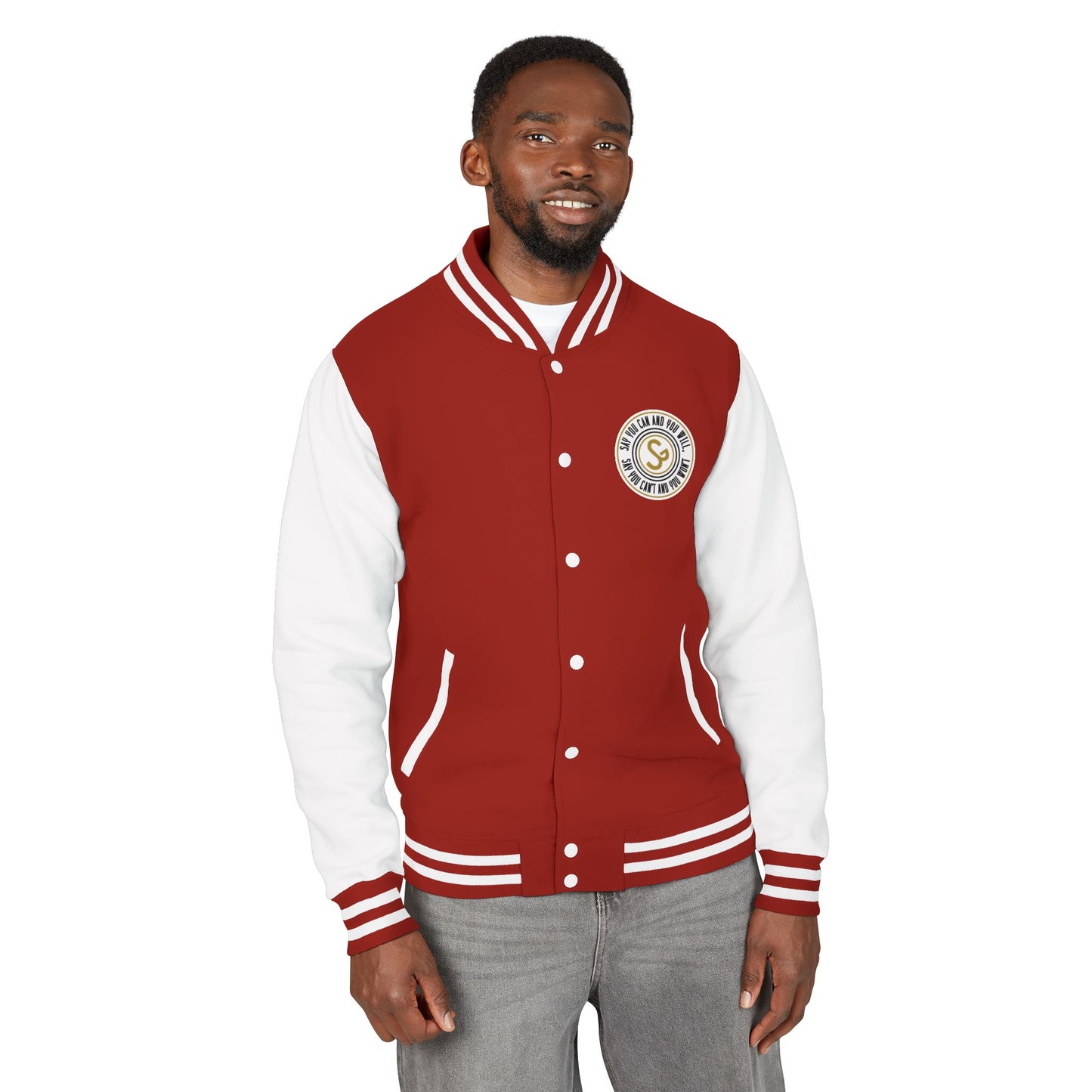 Letterman Jacket - Retro School Crest Varsity Jacket