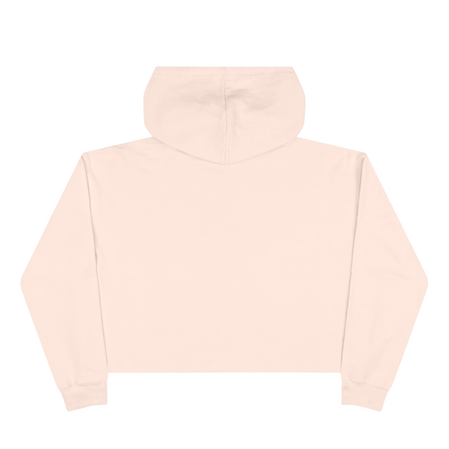 Cropped Hoodie — Minimal Gold Seal Logo, Casual Streetwear