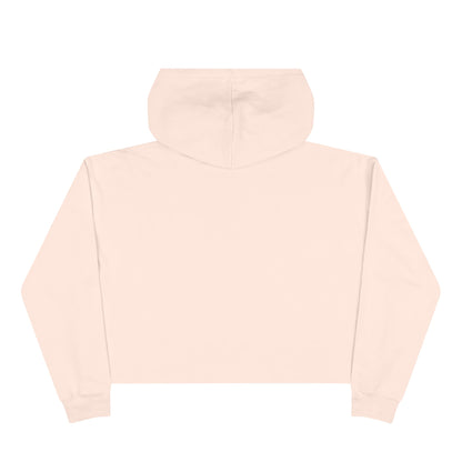 Cropped Hoodie — Minimal Gold Seal Logo, Casual Streetwear