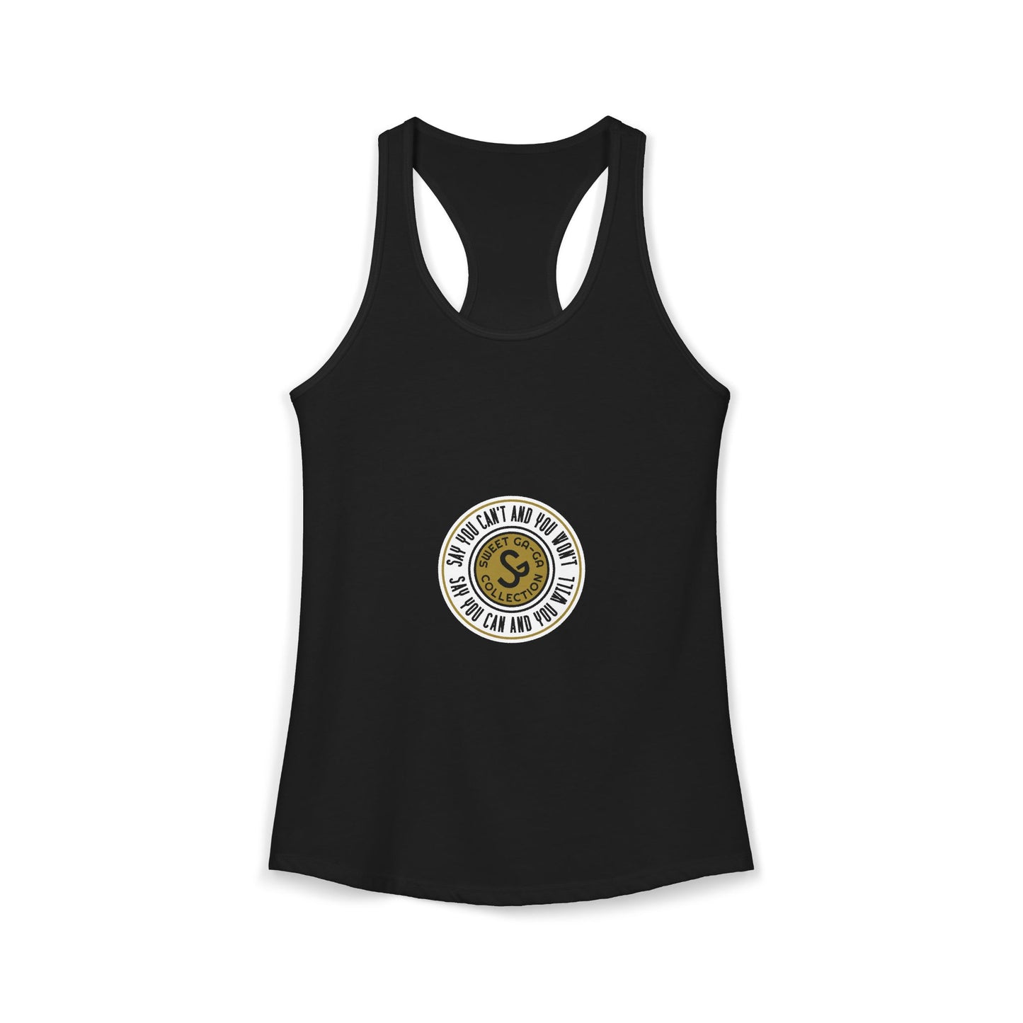 Women's Ideal Racerback Tank -"Say You Can and You Will"