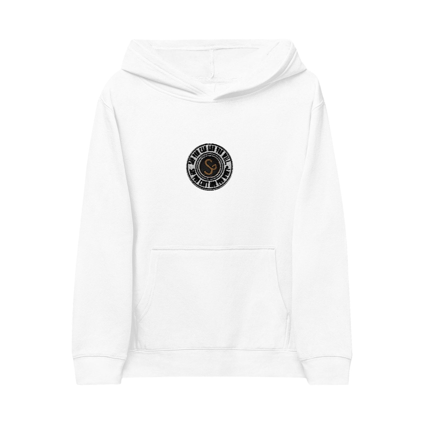 Embroidered Kids Fleece Hoodie