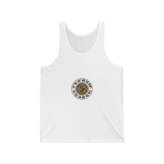 Vintage Surf-Style Tank Top — "Say You Can and You Will"