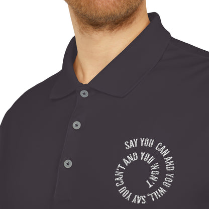 Performance Polo — ‘Not Your Average’ Circular Logo Golf Shirt