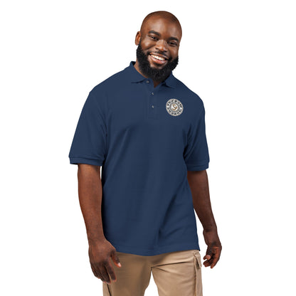 Embroidered Floral Medallion Polo
