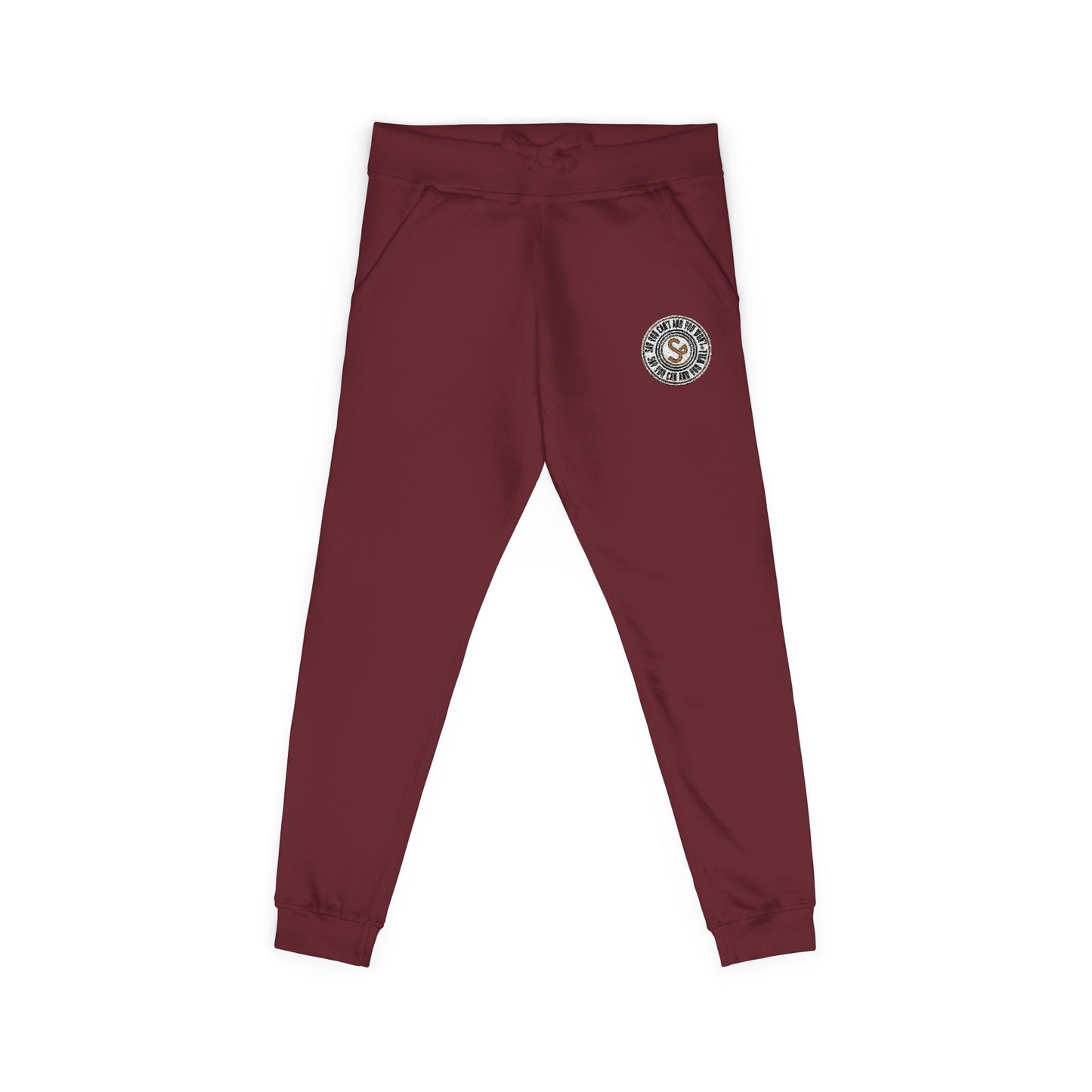 Embroidered Unisex Fleece Sweatpants - Say You Can and You Will