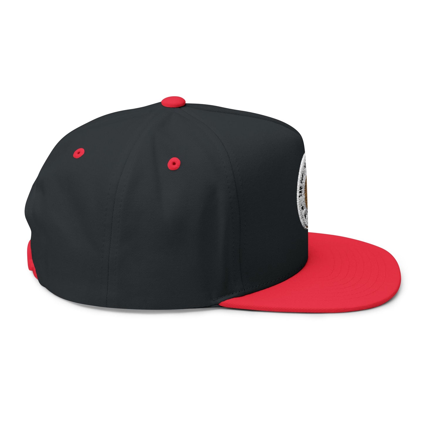 Embroidered Flat Bill Cap