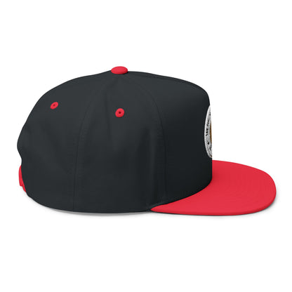 Embroidered Flat Bill Cap