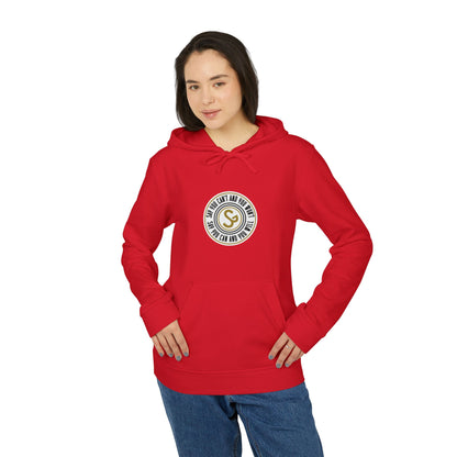 Adidas "Say You Can and You Will" Fleece Hoodie — White Casual Athletic Pullover