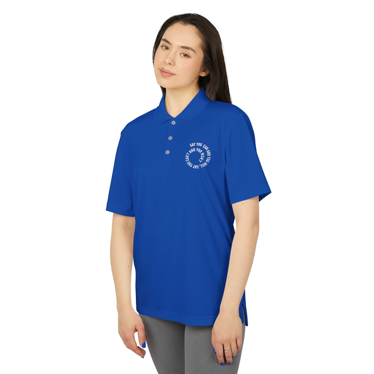 Performance Polo — ‘Not Your Average’ Circular Logo Golf Shirt
