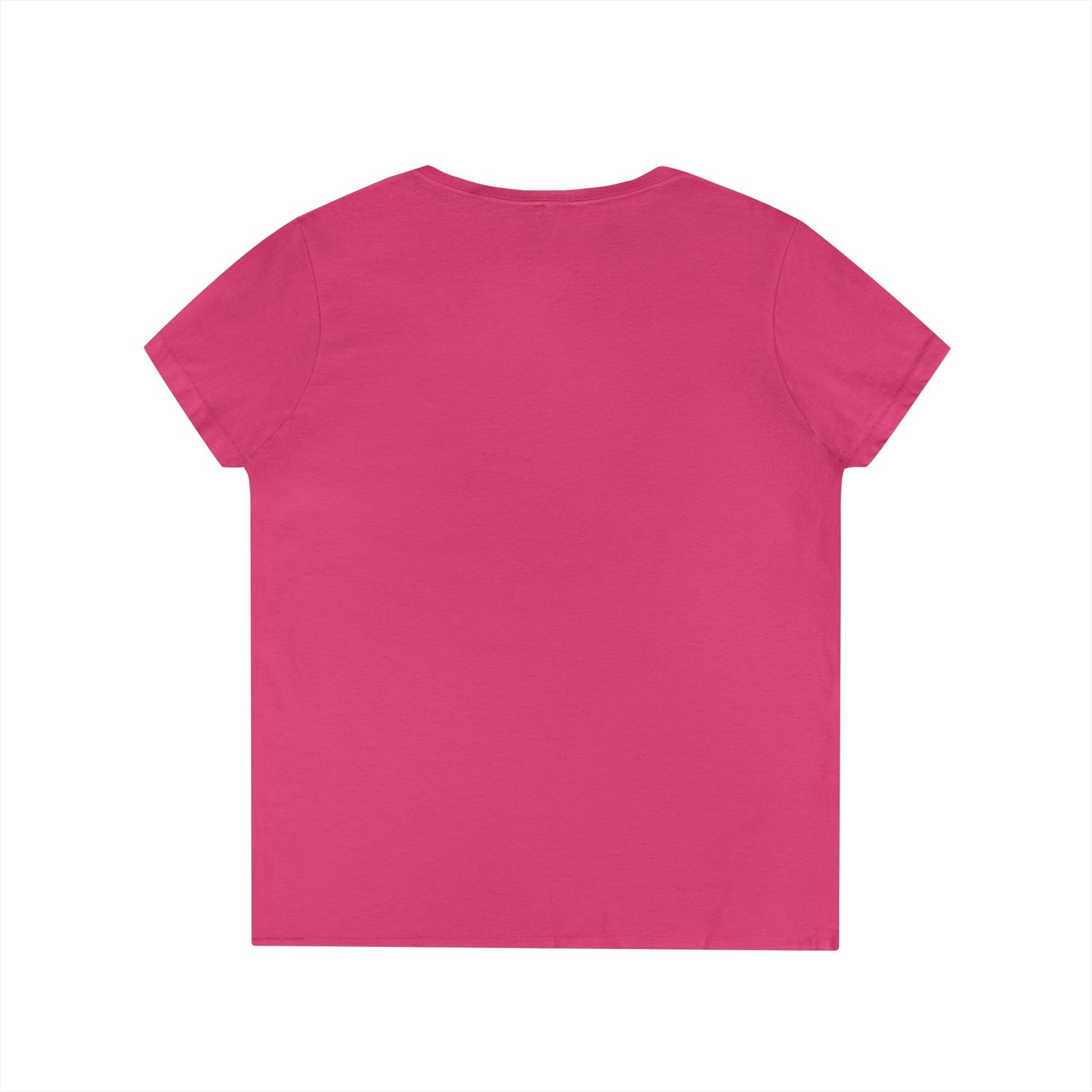 Ladies' V-Neck T-Shirt — Retro Gold Seal 'S' Emblem