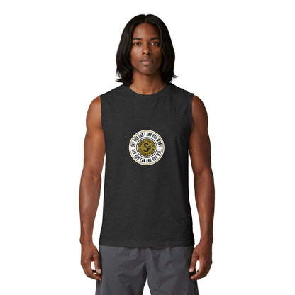 Muscle Tank — "Say You Can and You Will" Retro Surf Circle Logo
