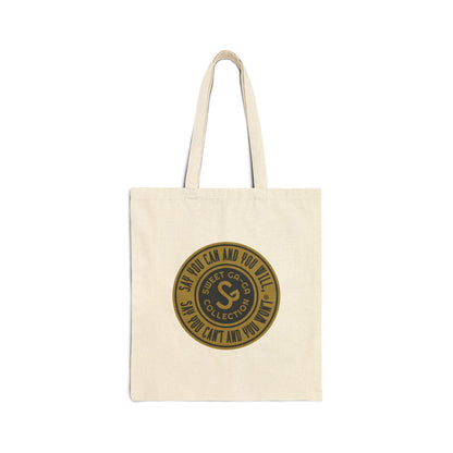 Vintage Logo Cotton Canvas Tote Bag