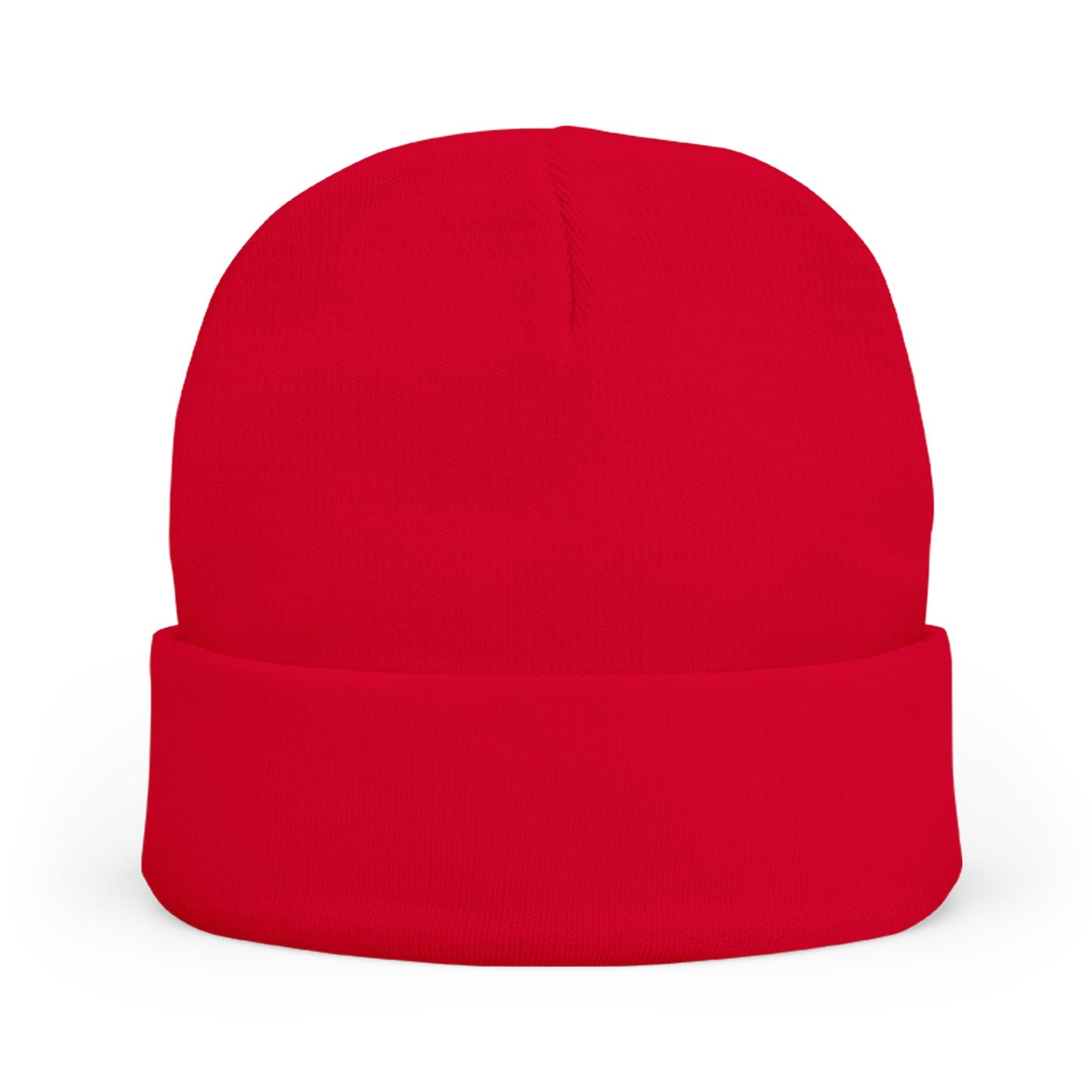 Embroidered Compass Logo Knit Beanie — Minimal Outdoor Winter Hat