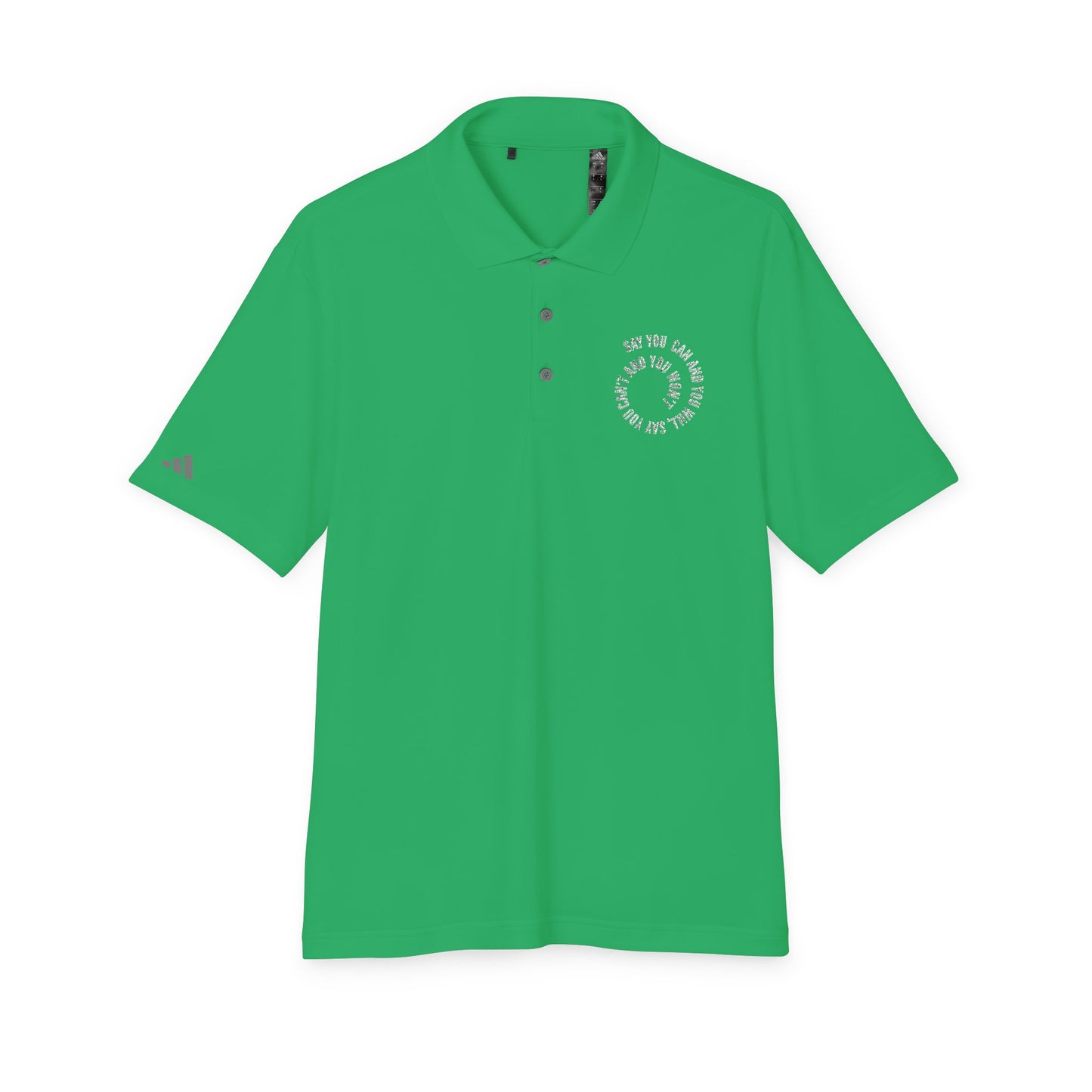 Performance Polo — ‘Not Your Average’ Circular Logo Golf Shirt