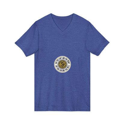 Minimalist Coin Logo V-Neck Tee