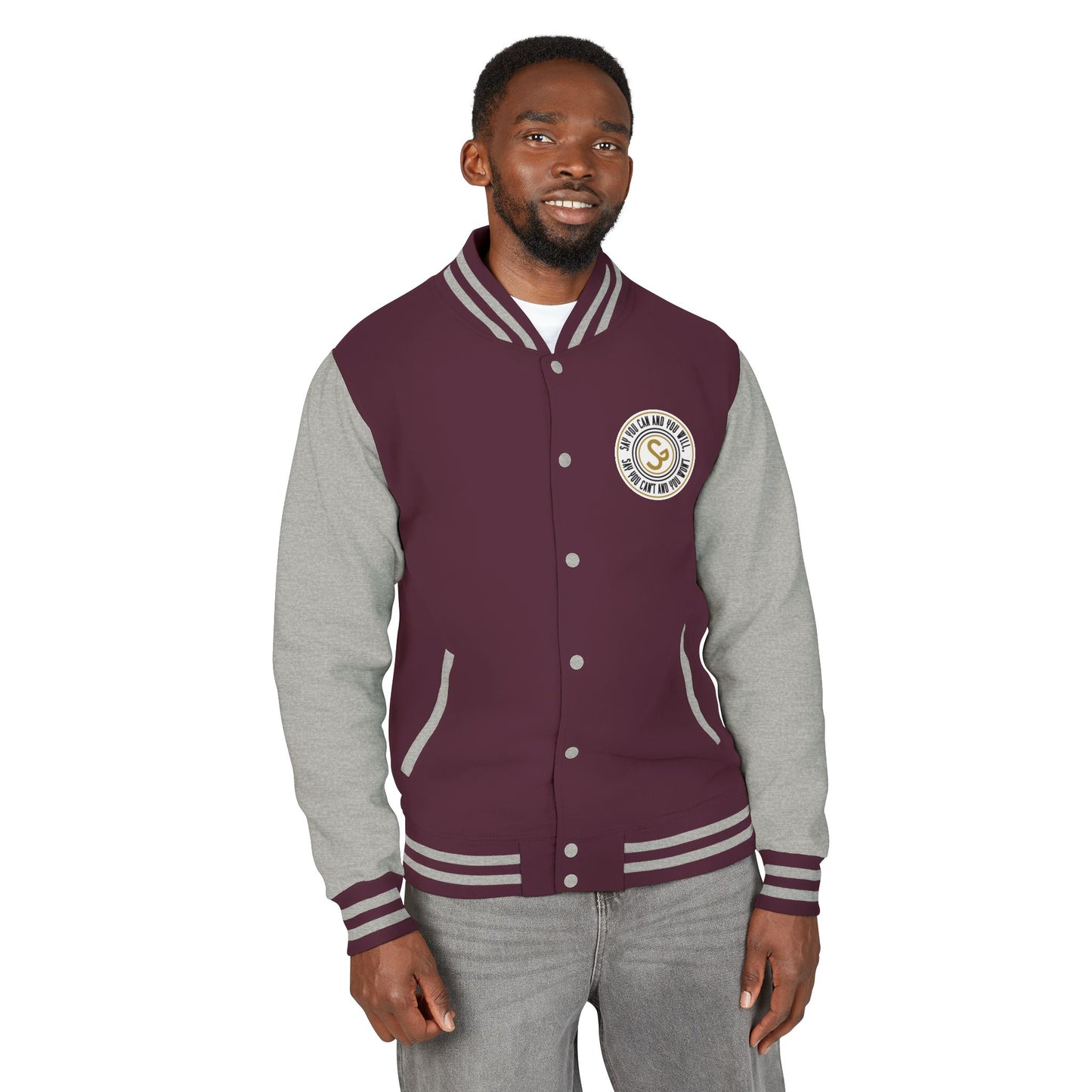 Letterman Jacket - Retro School Crest Varsity Jacket