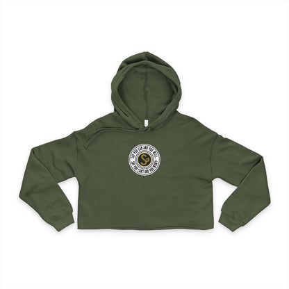 Women's Cropped Hoodie - Say You Can and You Will