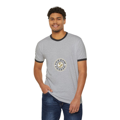 Unisex Cotton Ringer T-Shirt - "Say You Can and You Will"