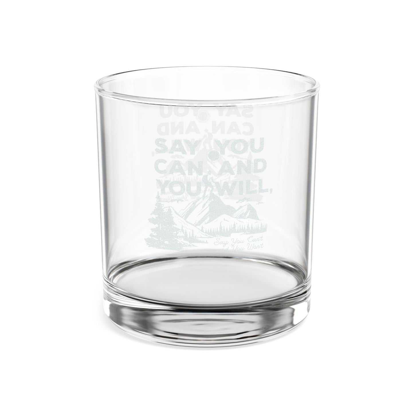 Engraved "So You Can" Whiskey Glass, 10.5oz