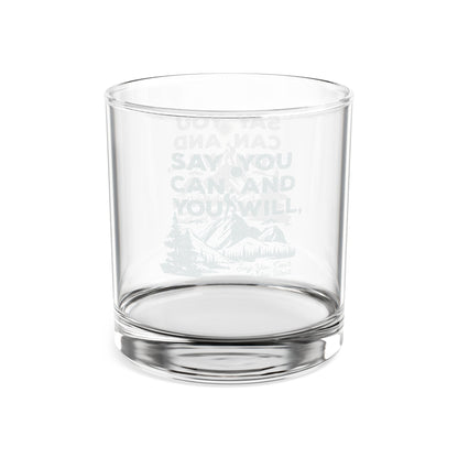Engraved "So You Can" Whiskey Glass, 10.5oz