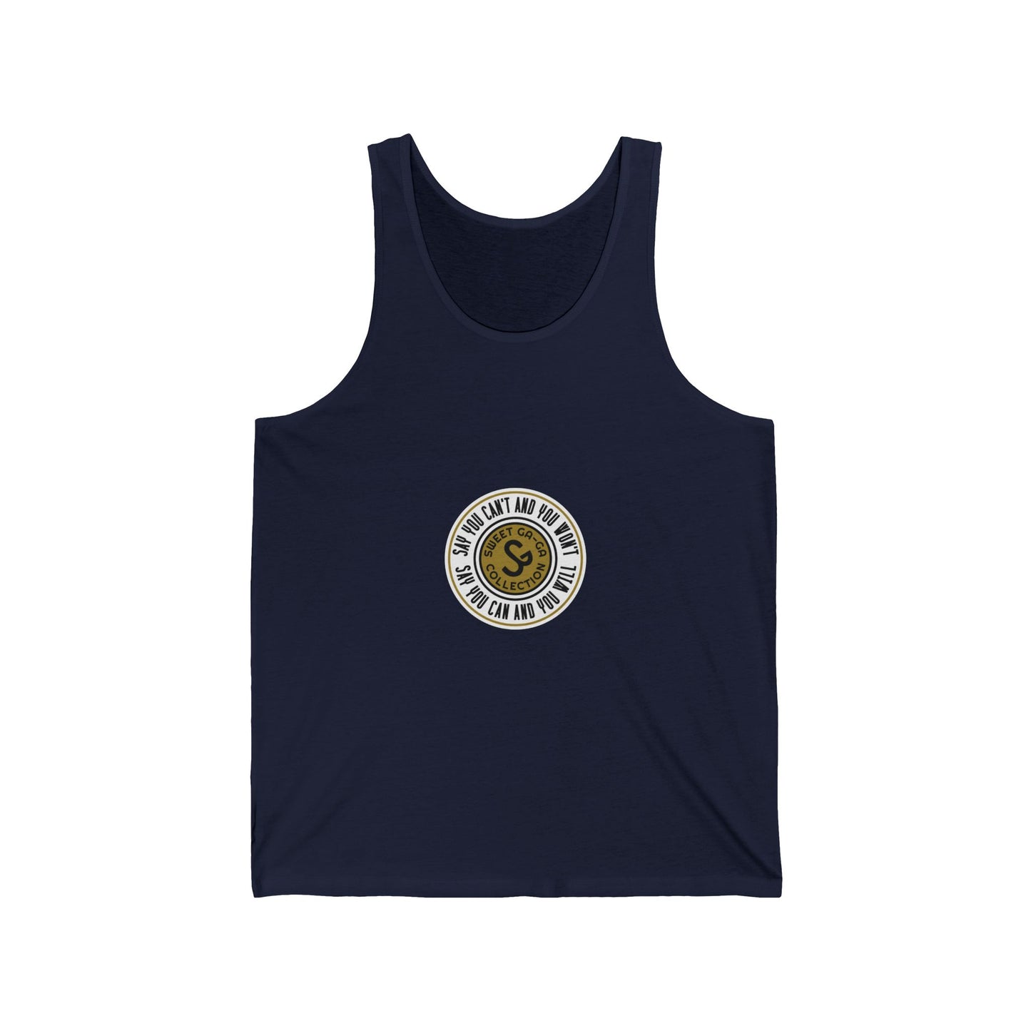 Vintage Surf-Style Tank Top — "Say You Can and You Will"