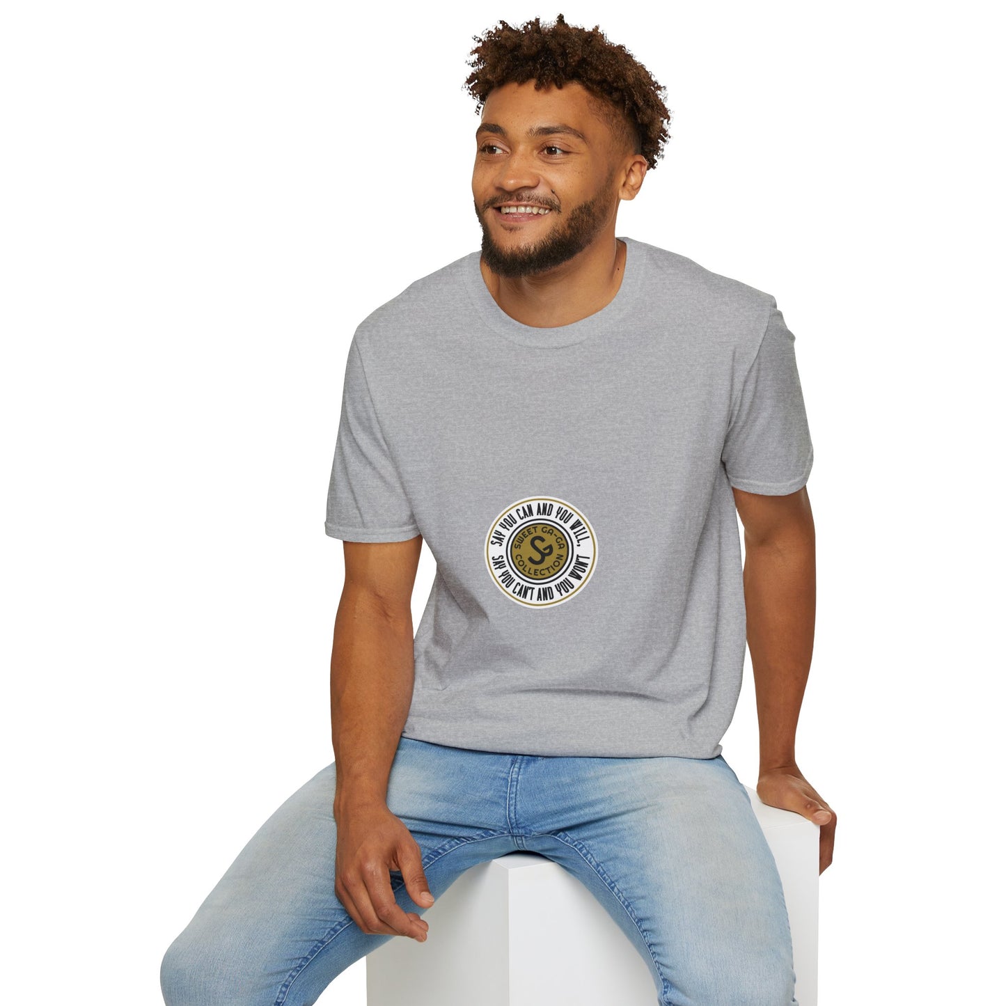 Vintage Seal Graphic T-Shirt — 'SS' Round Emblem Logo