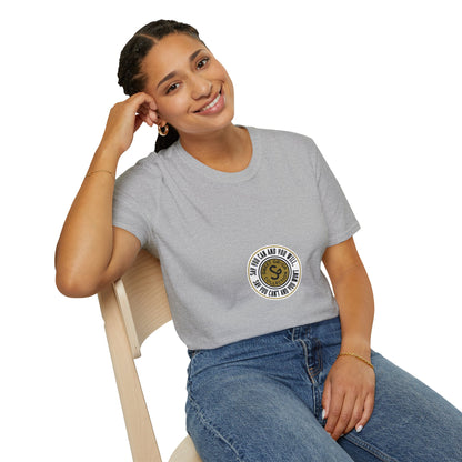Vintage Seal Graphic T-Shirt — 'SS' Round Emblem Logo