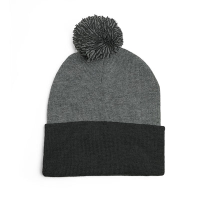 Pom-Pom Knit Cap - "Say You Can and You Will"
