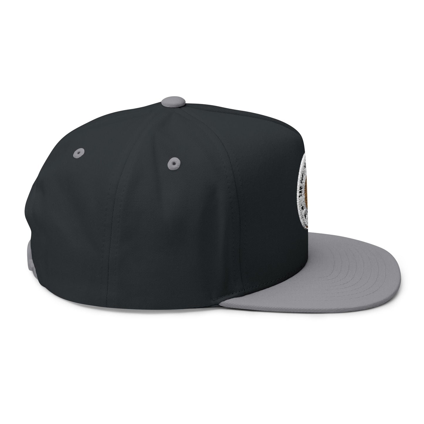 Embroidered Flat Bill Cap